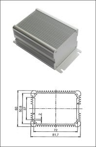Aluminum shell for electronic components